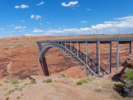 Glen Canyon Dam Bridge - Page - Arizona - USAの写真素材
