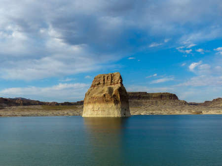 View of the Lone Star Rock - Utah - USAの写真素材