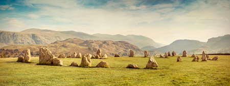 Castlerigg stone circle, Lake District, UKの写真素材