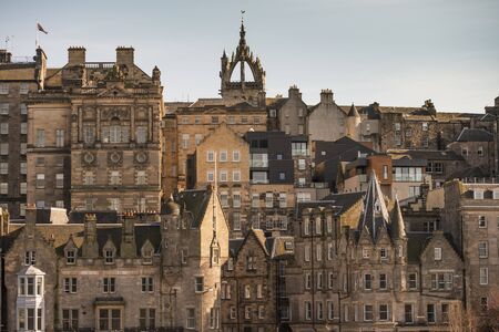A view of Edinburgh's skylineの写真素材