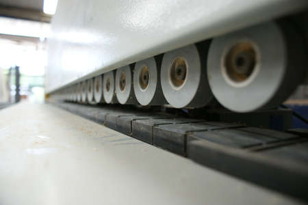 industrial bending machine close-upの写真素材