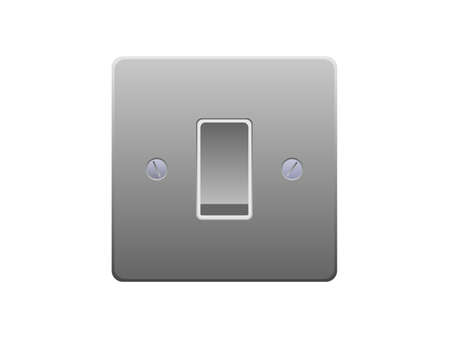 Image of a light switch. Available in both jpeg and eps8 formats.のイラスト素材