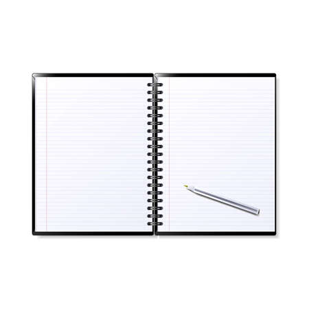 Illustration of a notepad. Available in jpeg and eps8 format.のイラスト素材