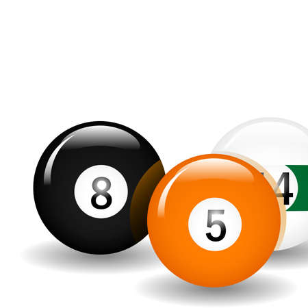 Pool ball illustration. Available in jpeg and eps8.のイラスト素材