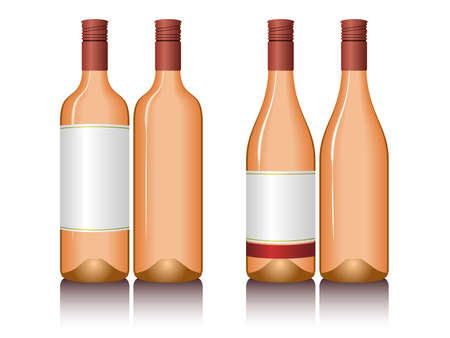 Illustration of wine bottles. Available in jpeg and eps8 formats.のイラスト素材