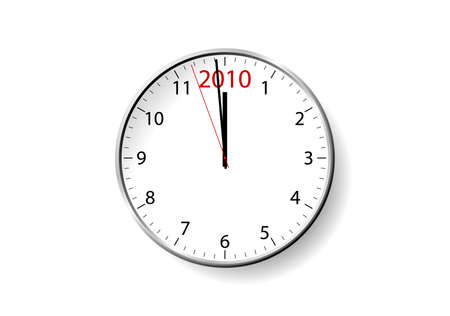 New Year clock design. Available in jpeg and eps8 formats.のイラスト素材