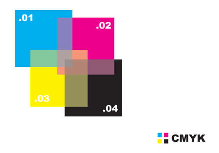Abstract cmyk design for use as a background. Available in jpeg and eps8 formats.のイラスト素材
