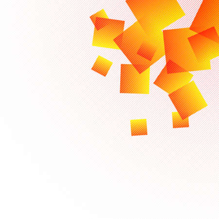 Abstract background with orange squaresのイラスト素材