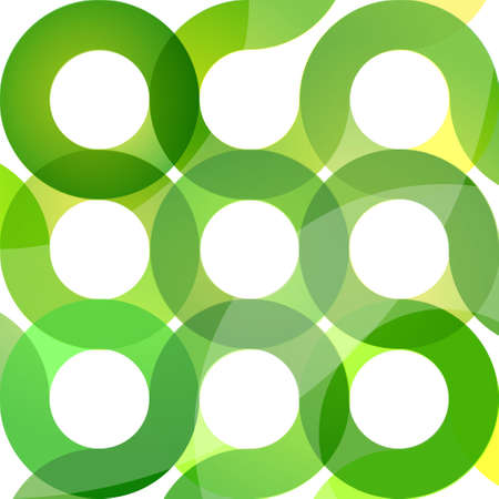 Abstract circle design in greenのイラスト素材