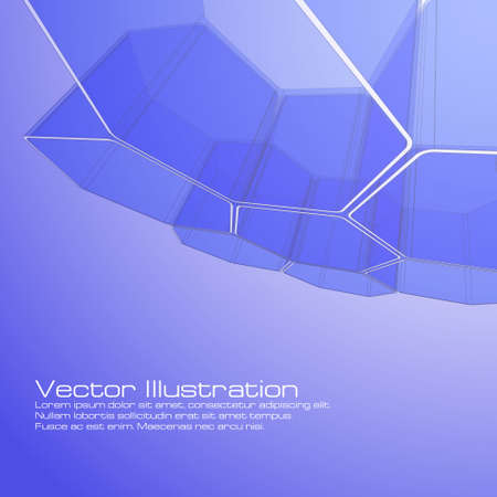Abstract hexagon design for use as a backgroundのイラスト素材
