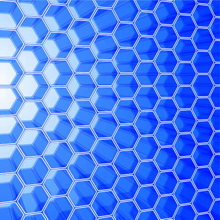 Abstract hexagon design for use as a background