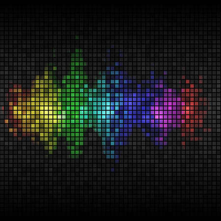 Background design in a mosaic style.  Transparencies used in screen and multiply modes.のイラスト素材