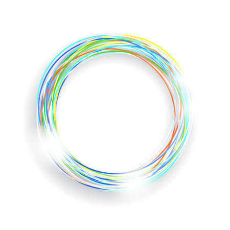 Colored circle design  . Transparencies used in screen mode.のイラスト素材