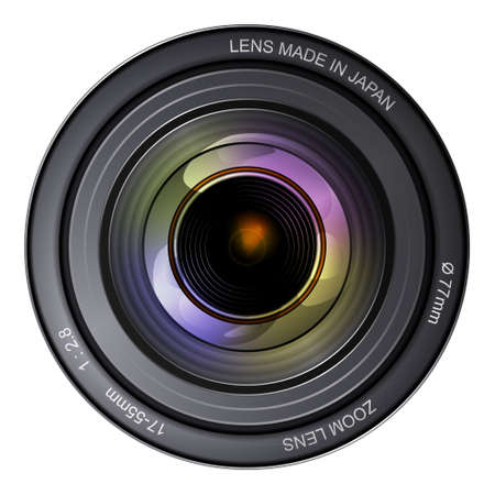 Illustration of a camera lens.のイラスト素材