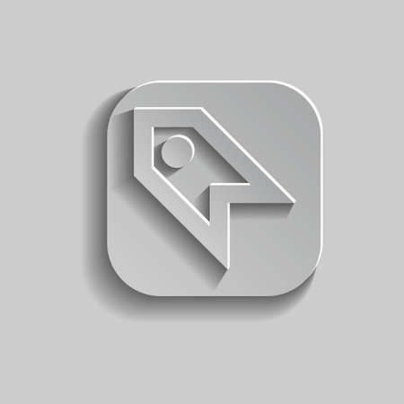 Application icon design in grey.のイラスト素材