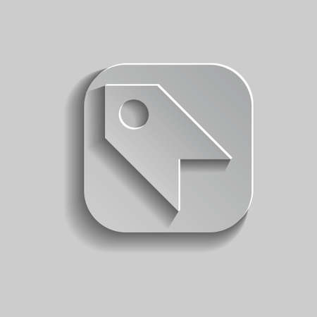 Application icon design in grey.のイラスト素材