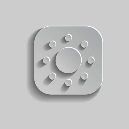 Application icon design in grey.のイラスト素材