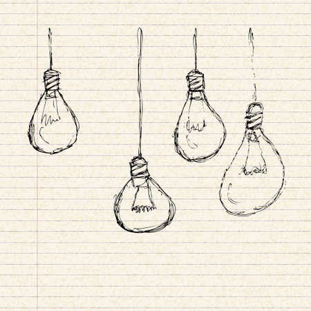 Illustration of a blank sheet of lined paperのイラスト素材