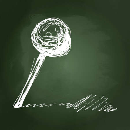 Hand drawn sketch of a map pinのイラスト素材