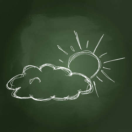 Hand drawn illustration of a weather symbolのイラスト素材