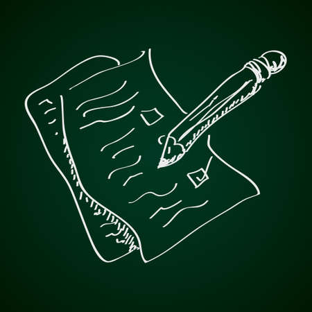 Simple hand drawn doodle of a formのイラスト素材