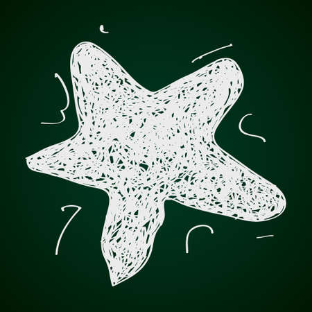 Simple hand drawn doodle of a starのイラスト素材