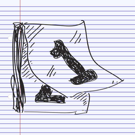 Simple hand drawn doodle of a calendarのイラスト素材