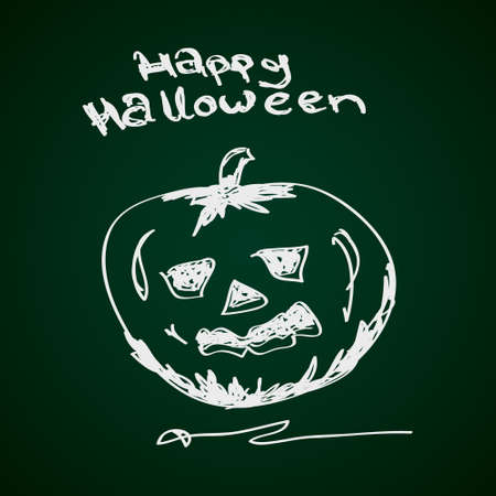 Simple hand drawn doodle of a pumpkinのイラスト素材