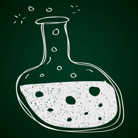 Simple hand drawn doodle of a potionのイラスト素材