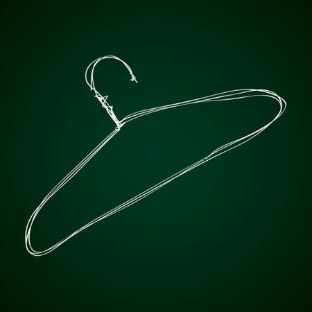 Simple hand drawn doodle of a coat hangerのイラスト素材