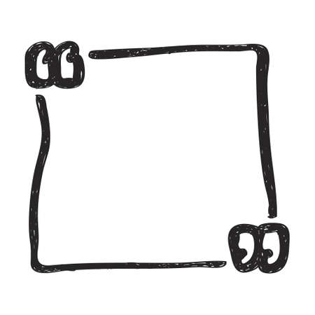 Simple hand drawn doodle of a quoteのイラスト素材