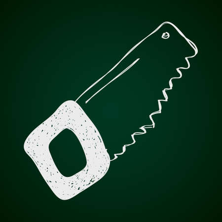 Simple hand drawn doodle of a sawのイラスト素材