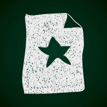 Simple hand drawn doodle of a favourites listのイラスト素材