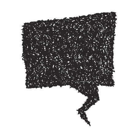 Simple hand drawn doodle of a speech bubbleのイラスト素材
