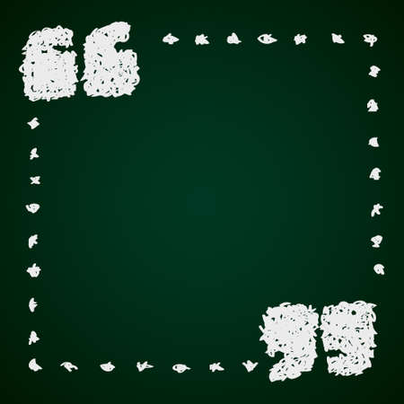 Simple hand drawn doodle of quote marksのイラスト素材