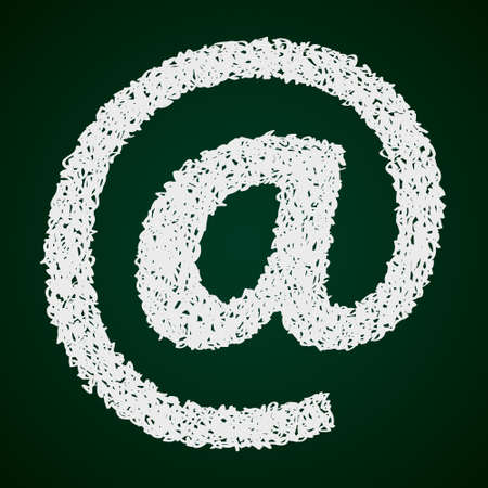 Simple hand drawn doodle of an email symbolのイラスト素材