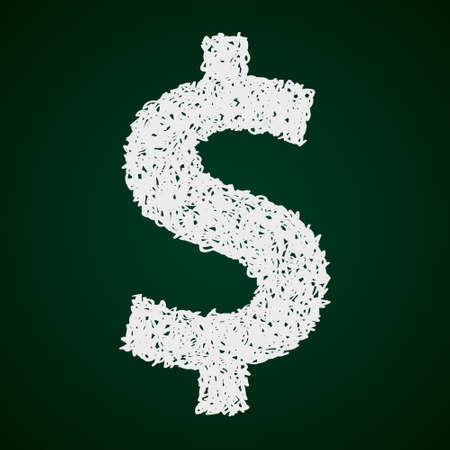 Simple hand drawn doodle of a money symbolのイラスト素材