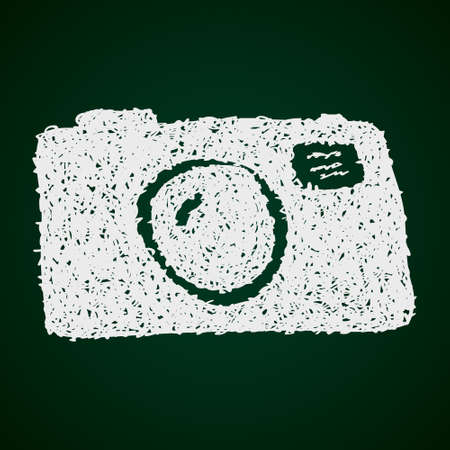 Simple hand drawn doodle of a cameraのイラスト素材
