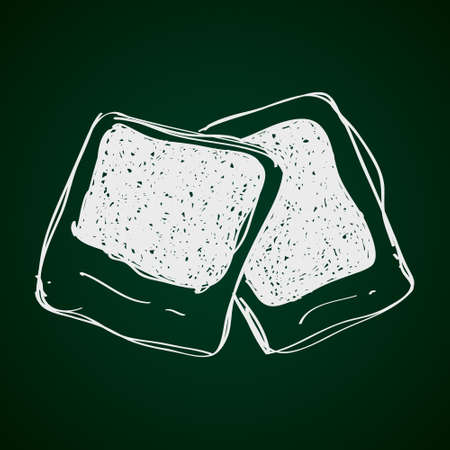 Simple hand drawn doodle of a pair of photosのイラスト素材