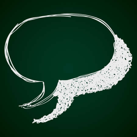 Simple hand drawn doodle of a speech bubbleのイラスト素材