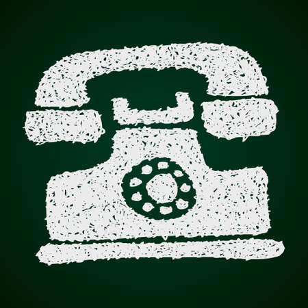 Simple hand drawn doodle of a telephoneのイラスト素材