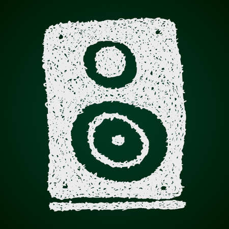 Simple hand drawn doodle of a speakerのイラスト素材