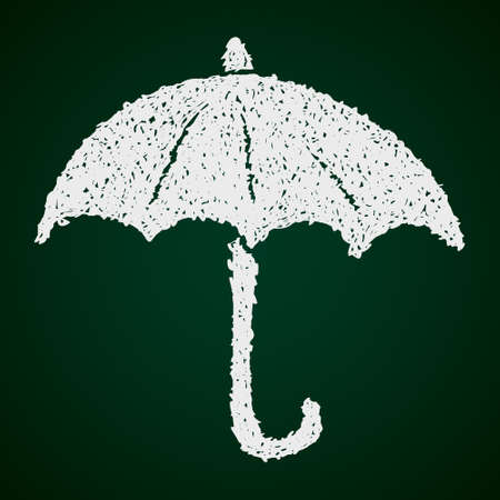 Simple hand drawn doodle of an umbrellaのイラスト素材