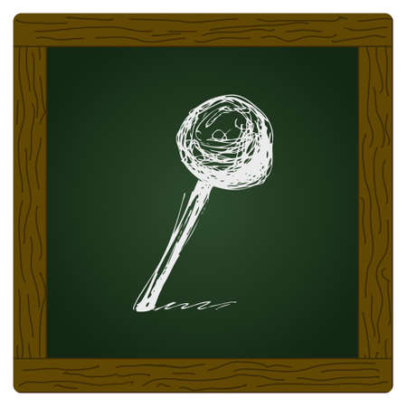 Hand drawn sketch of a map pinのイラスト素材