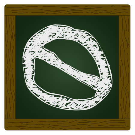 Simple hand drawn doodle of a stop signのイラスト素材