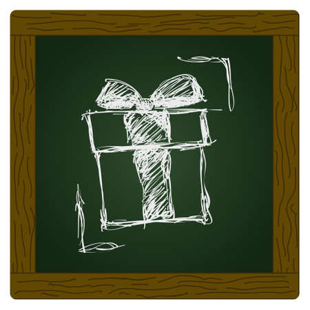 Simple hand drawn doodle of a presentのイラスト素材