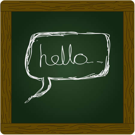 Simple hand drawn doodle of a helloのイラスト素材