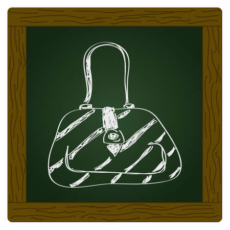 Simple hand drawn doodle of a handbagのイラスト素材