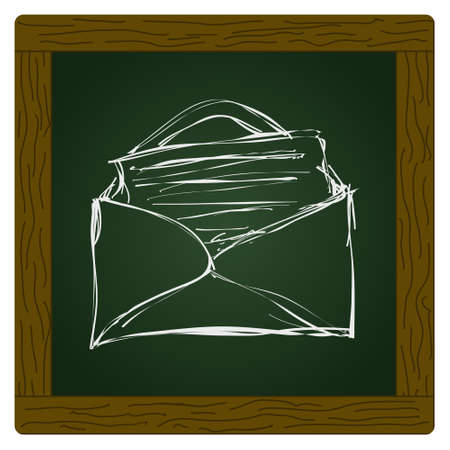 Simple hand drawn doodle of a letterのイラスト素材