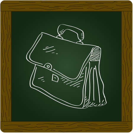 Simple hand drawn doodle of a briefcaseのイラスト素材